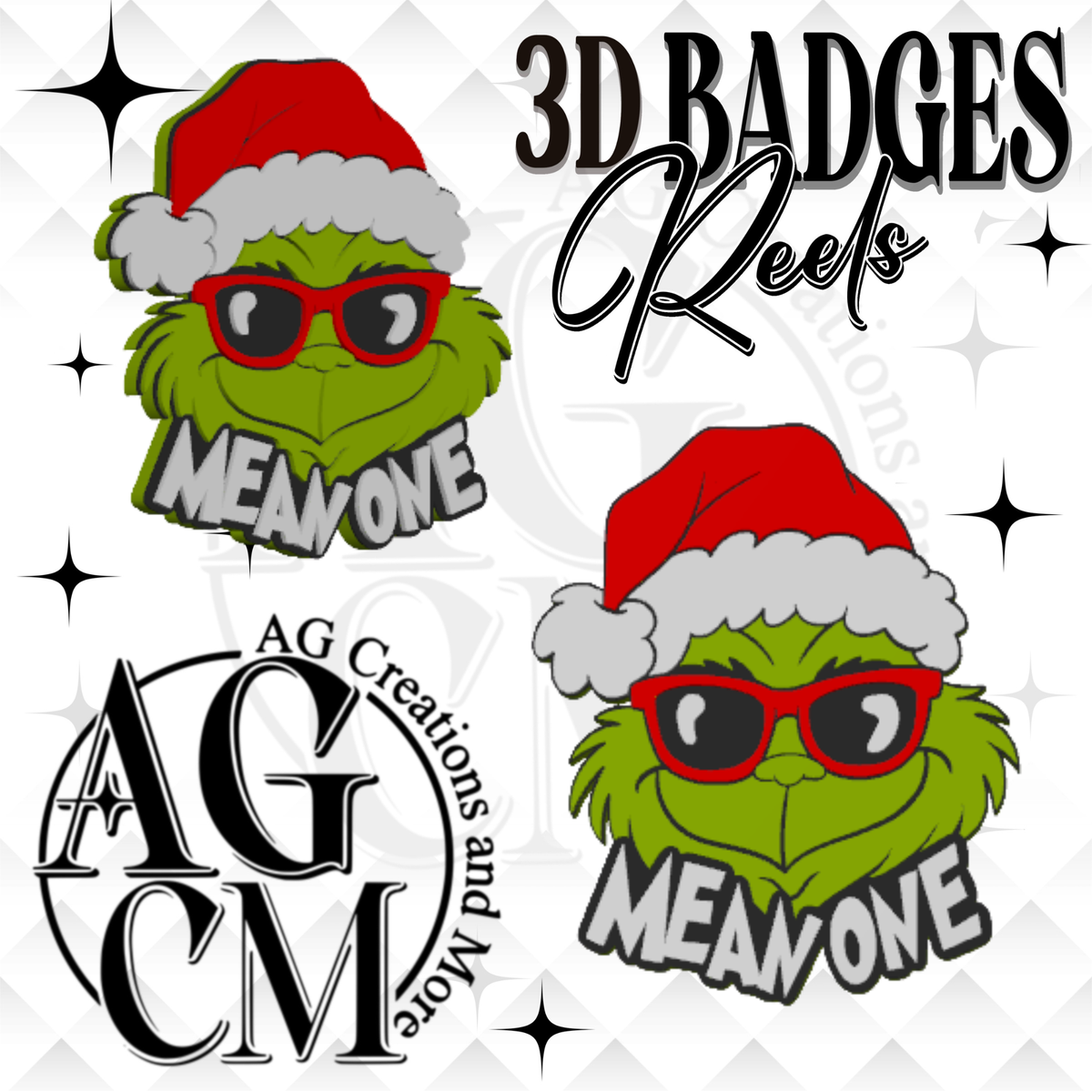 Mean One 3D Badges/ Reels 3MF File