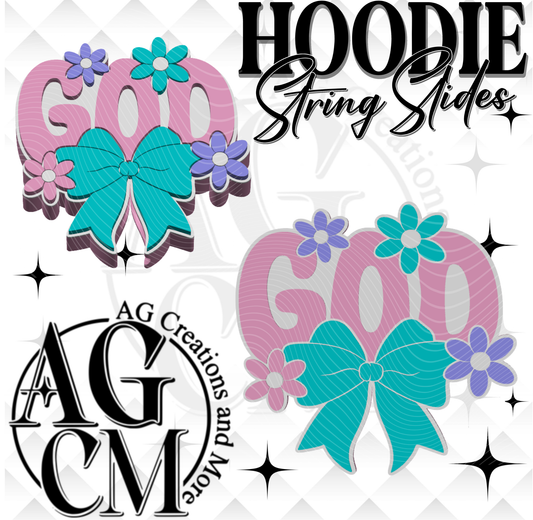 Floral God  Hoodie String Slide 3MF File