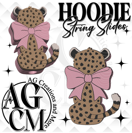 Cheetah Hoodie String Slide(wholesale)