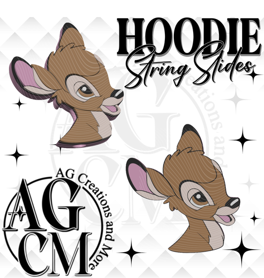 Baby Deer 3D Hoodie String Slide (wholesale)