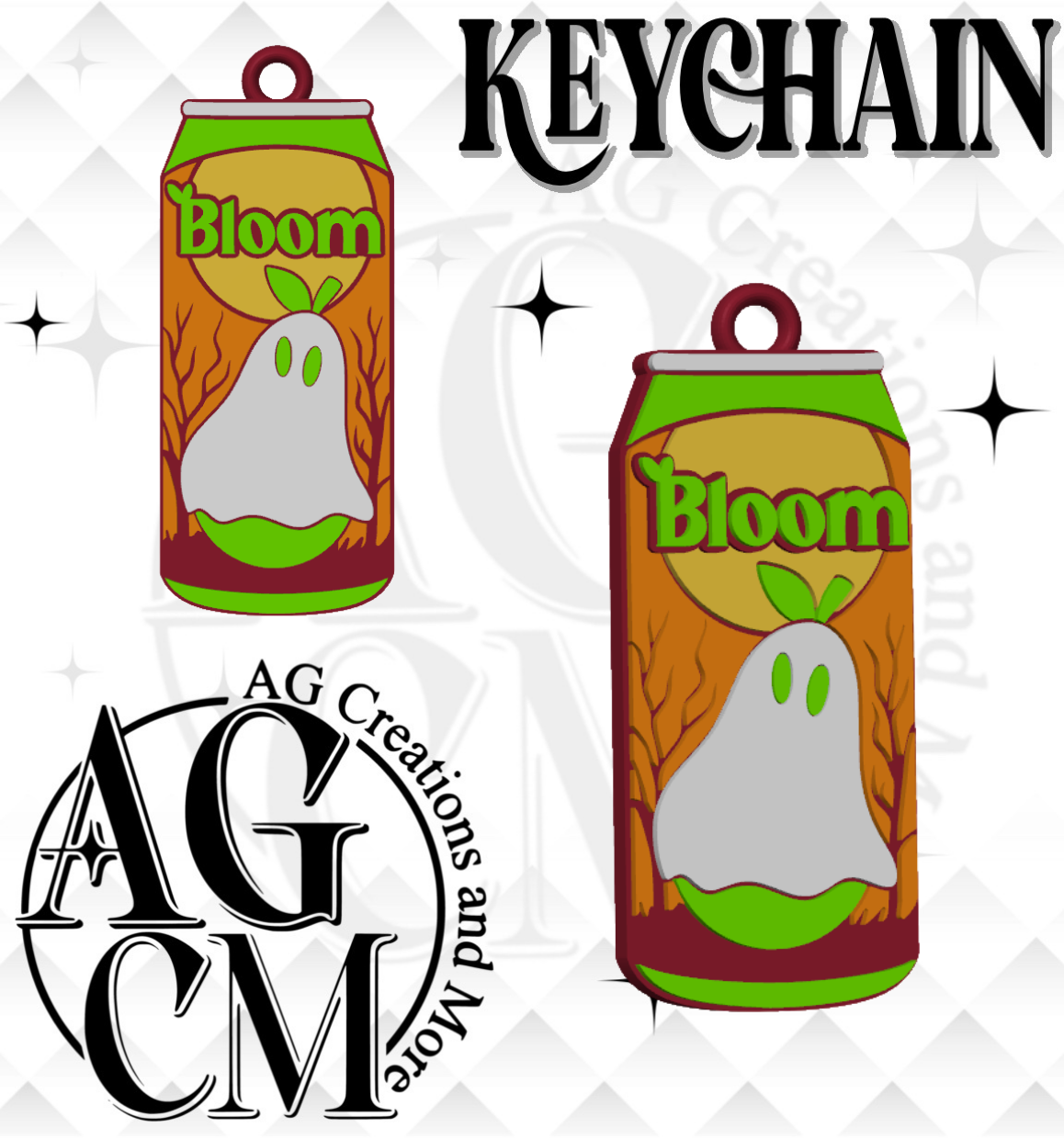 Ghost Energy Drink 3D Keychain (wholesale)