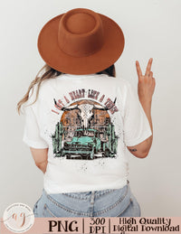 Heart Like A Truck Png, Western Sunset Cowgirl, Pocket Set PNG Sublimation