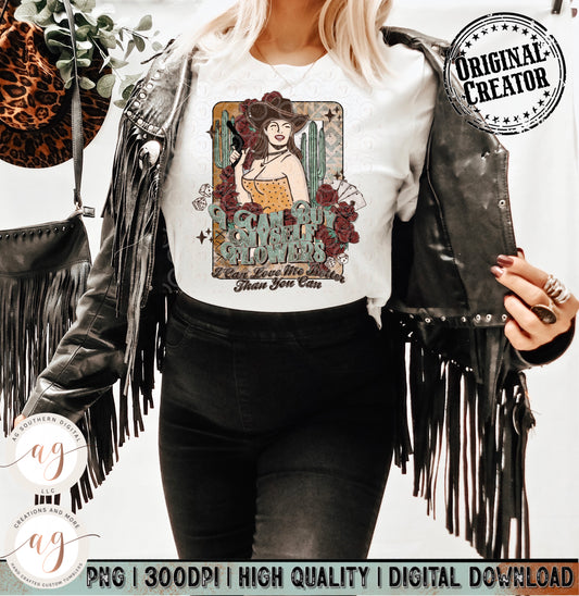 I can Buy My Self Flower Western Cowgirl Png
