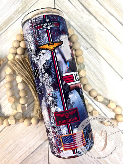 Top Gun Maverick "Because I was Inverted" Tumbler Wrap