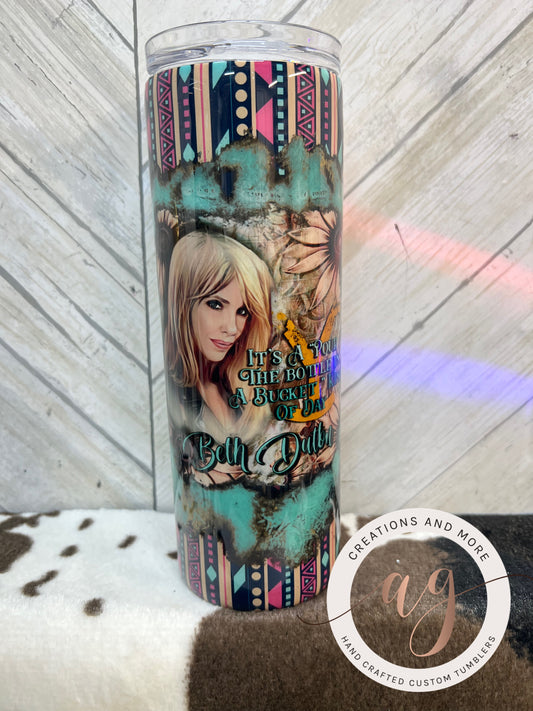 20oz Beth Dutton "It's a pour the bottle in a bucket kind of day" Tumbler