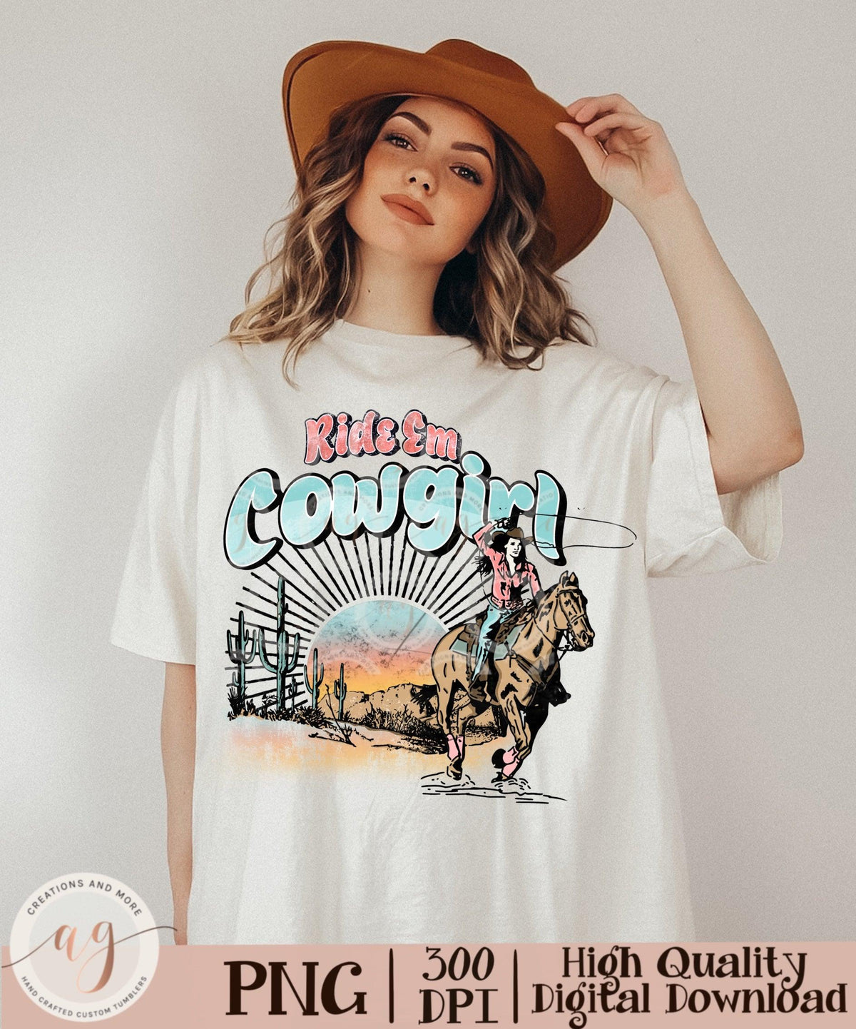 Western Cowgirl Png, Cowgirl Png, Ride em Cowgirl Png,