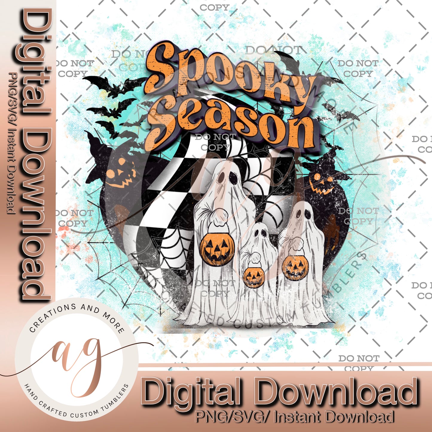 Halloween "Spooky Season" T-Shirt | Sublimation | PNG |Digital Download | Instant Download