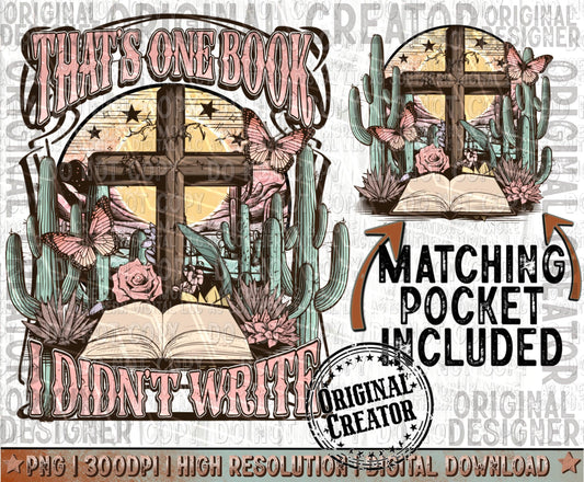 That's One Book I Didn't Write Pocket Set Png