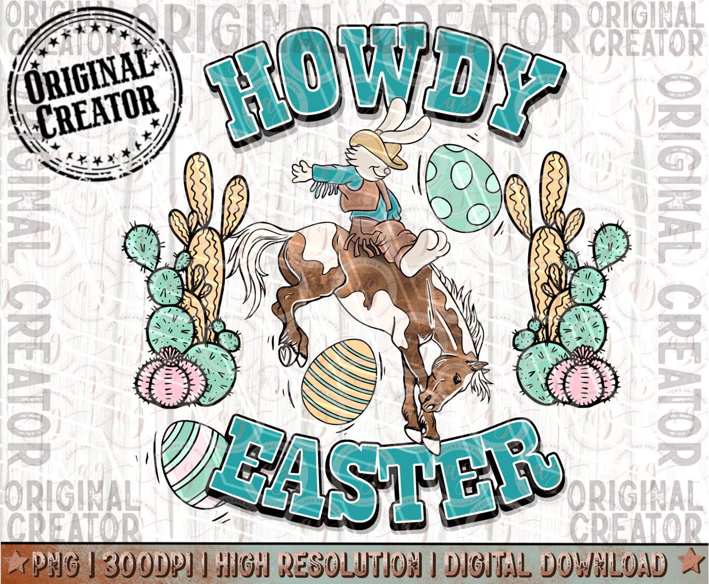 Western Easter Bunny, Howdy Easter Boy Png