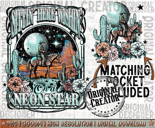 Neon Start Png Pocket Set