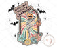 Halloween Retro Spooky Scary Skeleton PNG | Sublimation Png | Spooky Png | Skeleton Png | Halloween Png | Scary Png | Sublimation shirt png