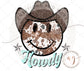Western Retro Smiley face PNG