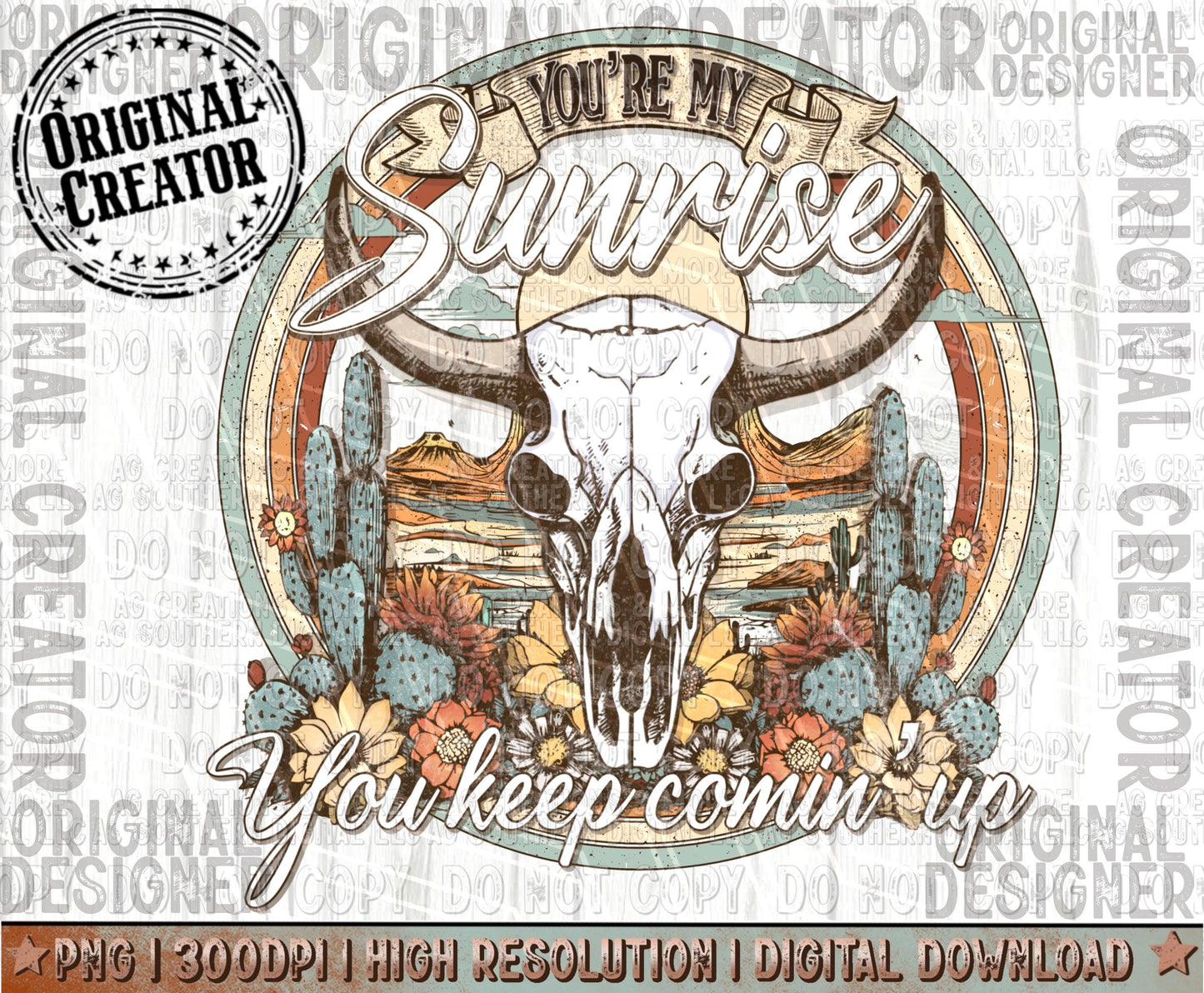 Vintage Sunrise Png Design