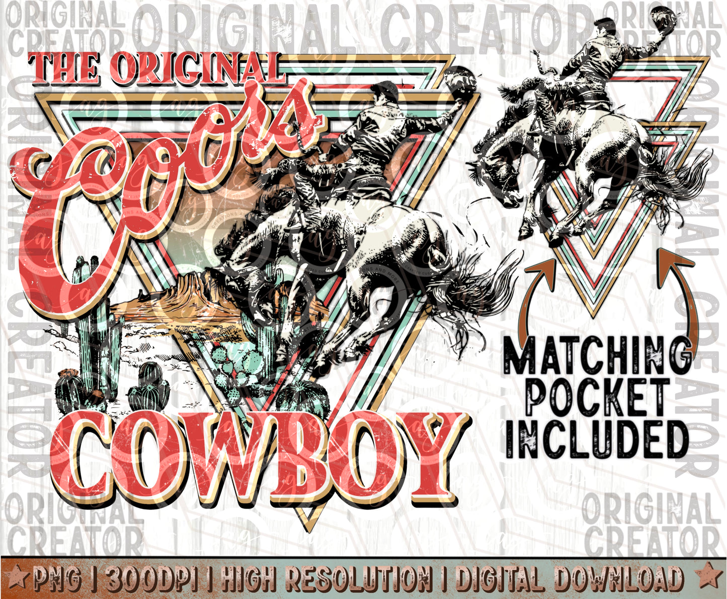 The Original Coors Cowboy  PNG