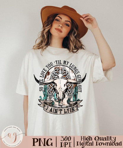 Love You Till My Lungs Give Out I Ain't Lyin Png, Pocket Bundle Set