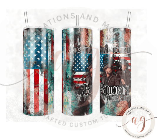 "Time to take BIDEN to the train station" Sublimation | PNG | Digital Download