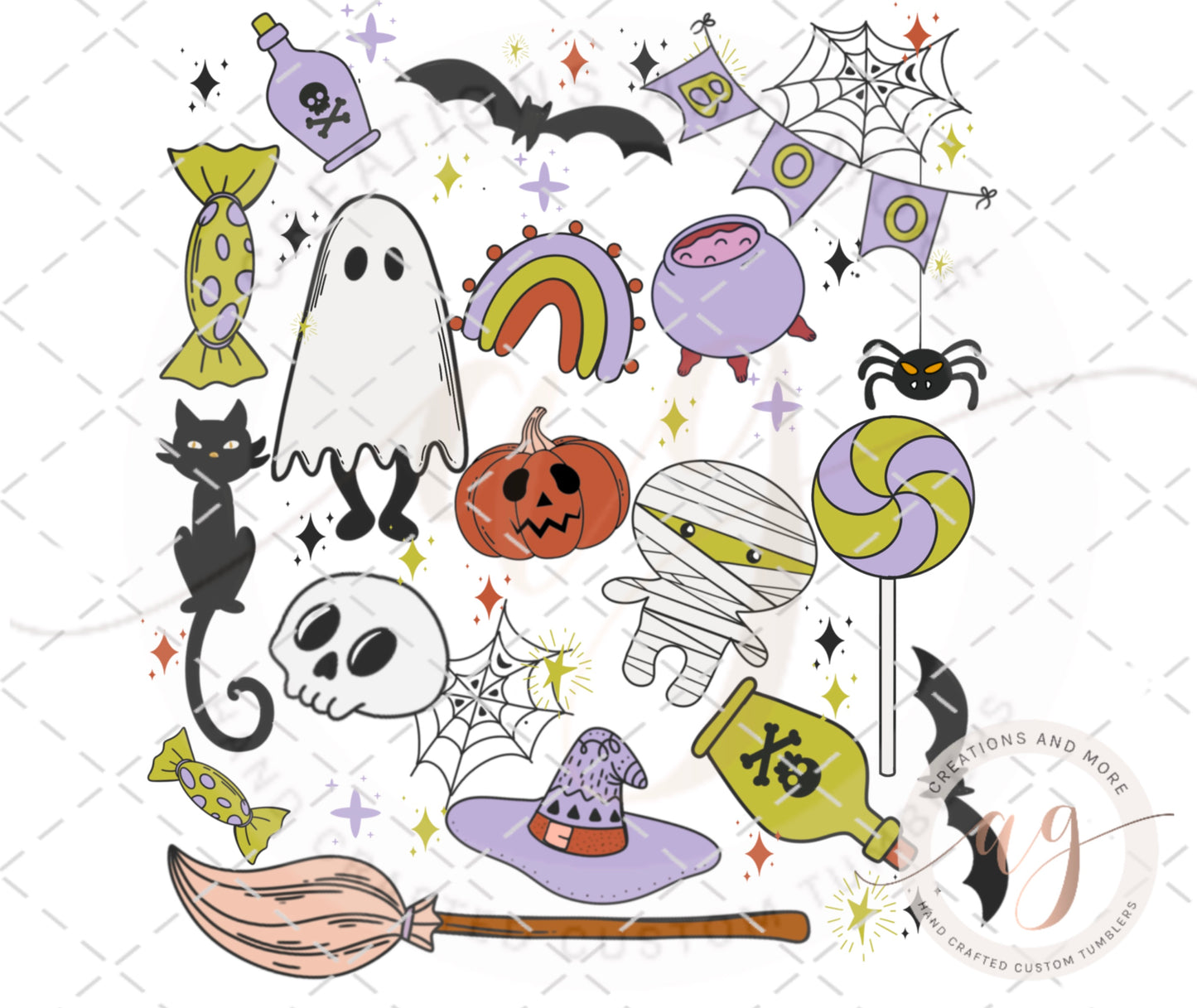 Retro Halloween PNG, Retro Fall Sublimation Png