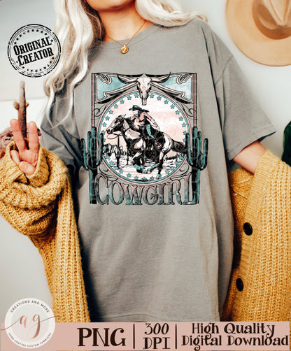 Western Cowgirl Png file