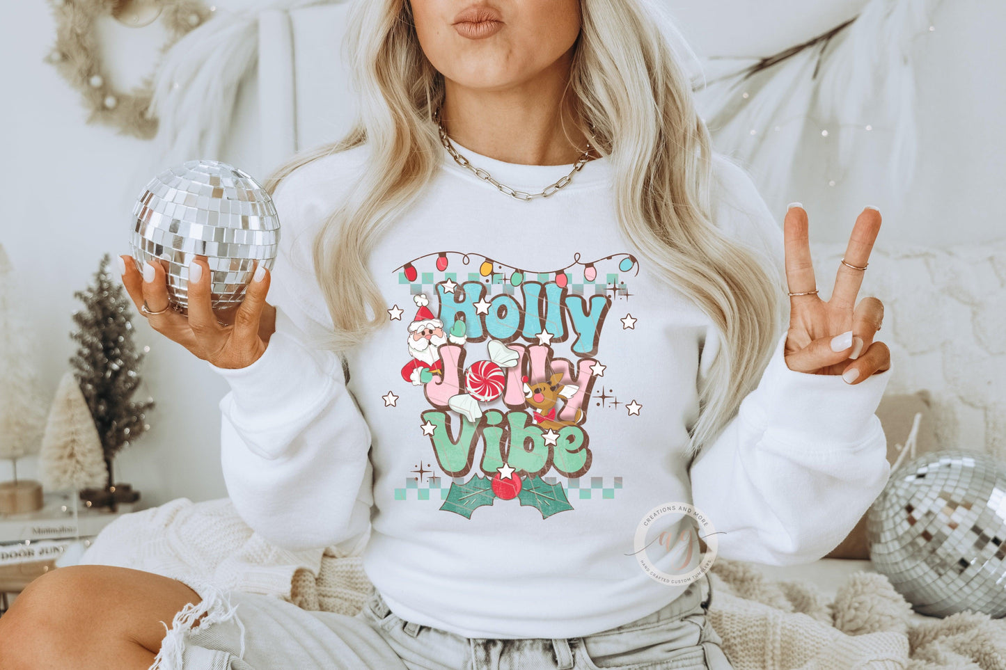 Christmas Holly Jolly Vibe Png