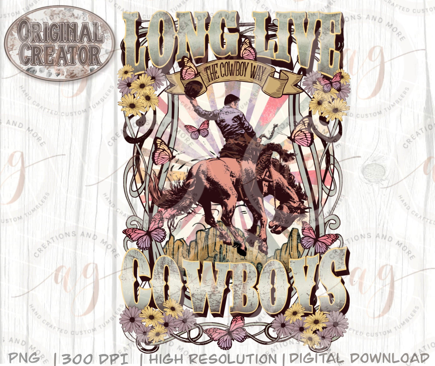 Western Long Live Cowboy