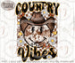 Western Retro Country Vibes Smiley Face