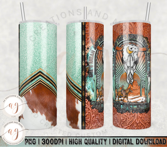 Strong and Divine Tumbler Wrap Png