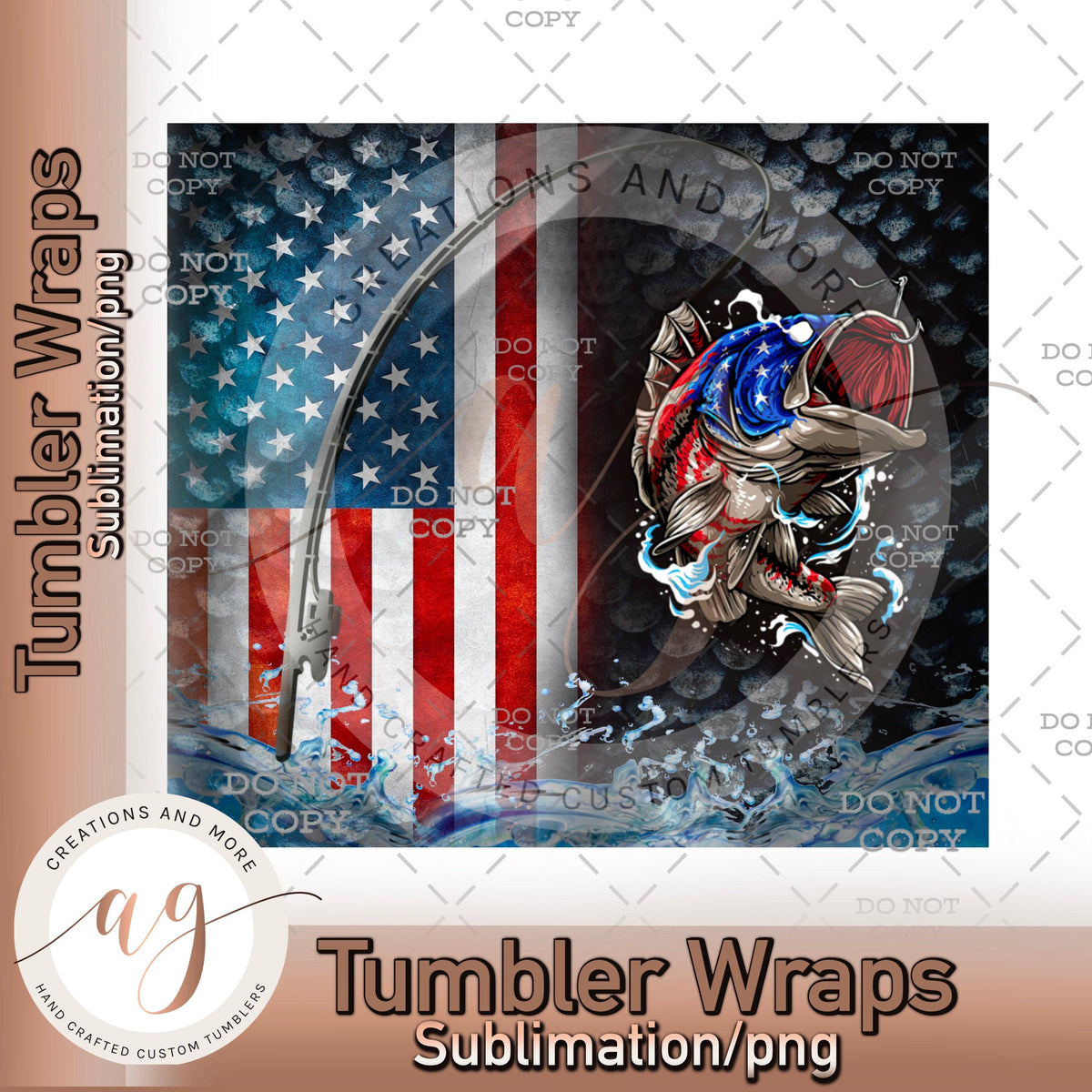 Bass Fish Flag Sublimation | PNG | Digital Download