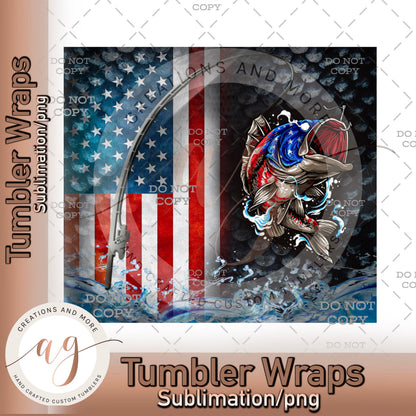 Bass Fish Flag Sublimation | PNG | Digital Download