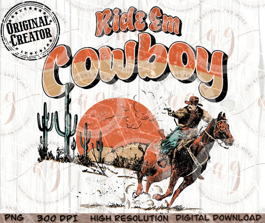 Western Ride em Cowboy Png, Cowboy Digital