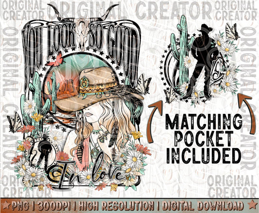 You Look So Good In Love Pocket Set Png