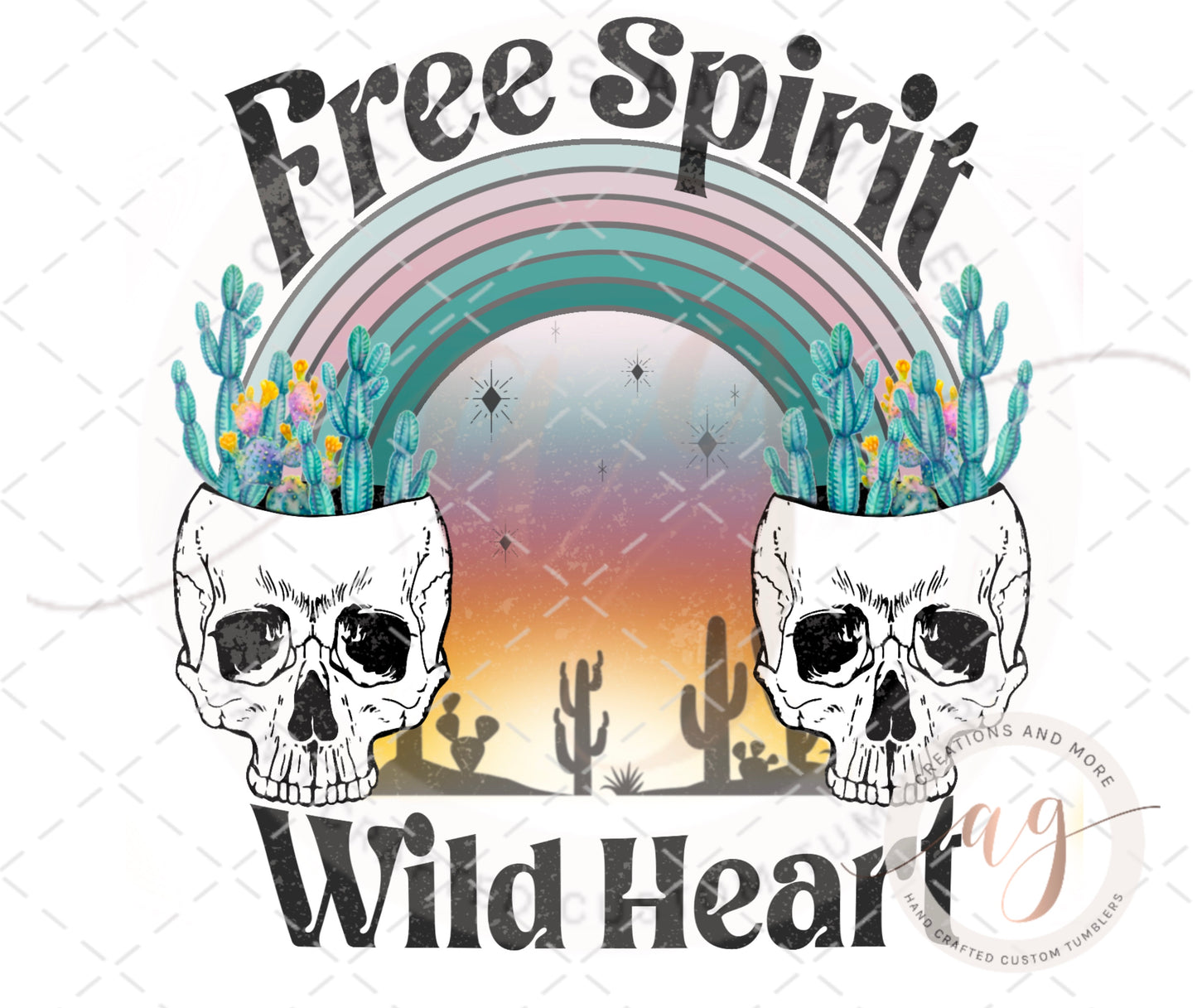 Western Retro Free Spirit Wild Heart | PNG | Sublimation | Shirt | Digital Download