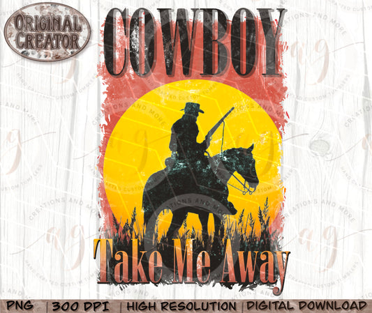 Western Cowboy Take Me Away Png