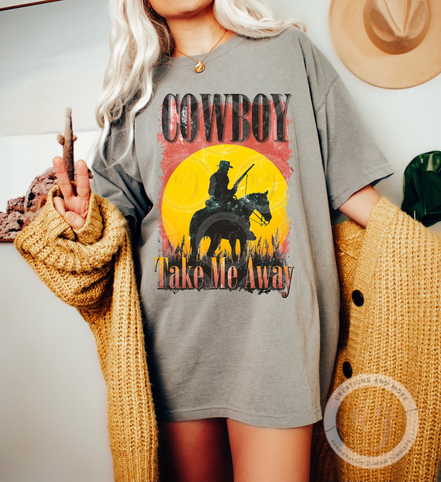 Western Cowboy Take Me Away Png