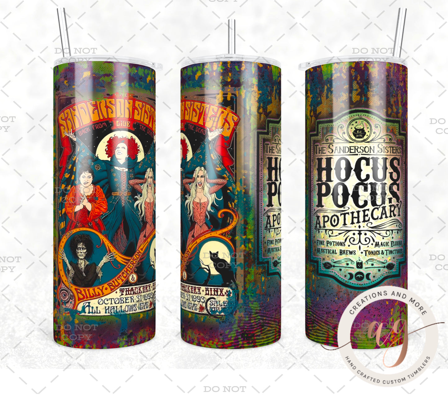 Hocus Pocus Apothecary Sanderson Sister's Sublimation Ready To Press Transfer Sheets