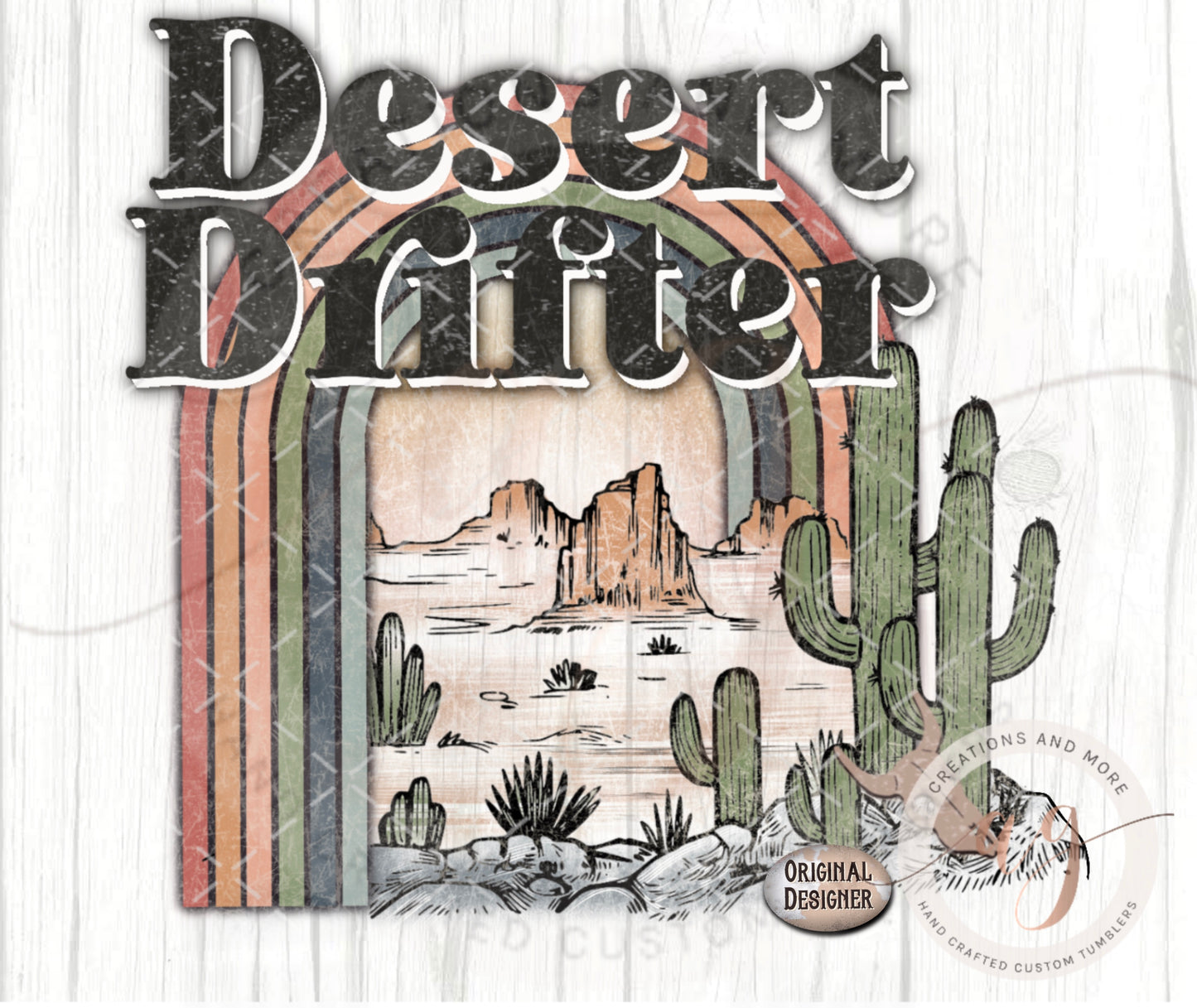 Western Retro Desert Drifter PNG | Sublimation | Shirt Transfer | Digital Download