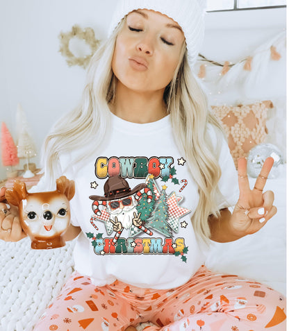Western Retro Christmas Png | Cowboy Christmas Png