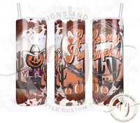 Howdy Pumpkin 20oz Sublimation PNG Tumbler