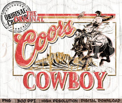Western The Original Coors Cowboy png