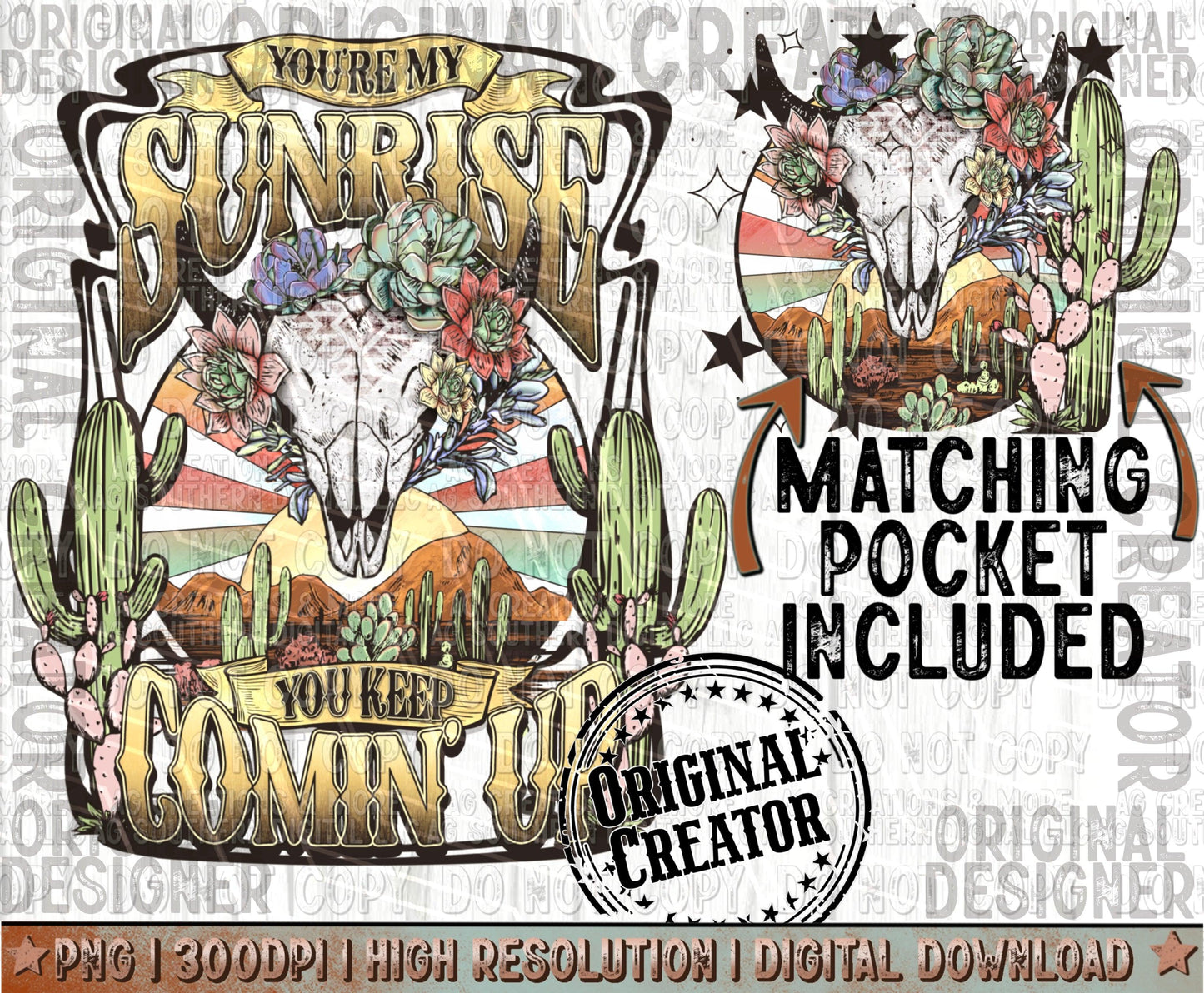 You're My Sunrise Pocket Set PNG