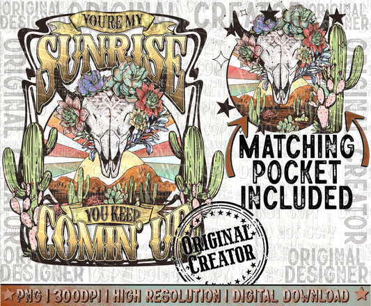 You're My Sunrise Pocket Set PNG