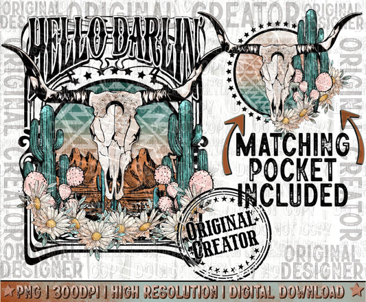 Hello Darlin' Pocket Set Png