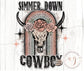 Western Simmer Down Cowboy Sublimation | PNG | Digital file