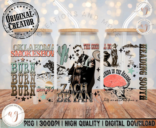 NEW- 16oz Glass Can Wrap Png | Something in the Orange ZB