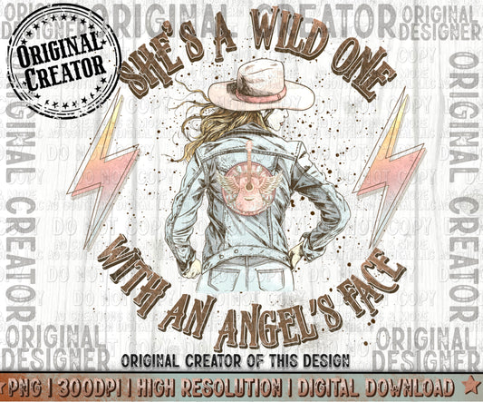 She's a Wild One Png Digital Download