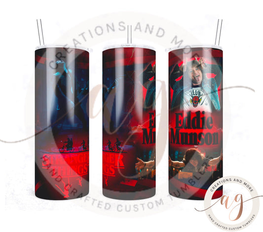 Stranger Things Eddie Munson 20oz Tumbler | Sublimation | PNG | Digital Download